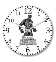 Pantera Negra Panther Duvar Saati Bombeli Gercek Cam