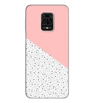 Pembe Puantiye Tasarımlı Süper Şeffaf Silikon Telefon Kılıfı Xiomai Redmi Note 9