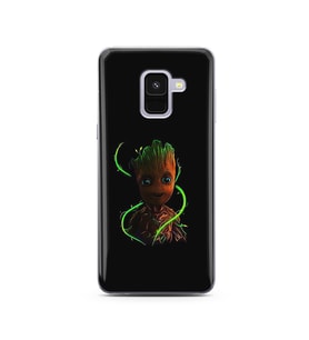 Baby Groot Tasarım Süper Şeffaf Silikon Telefon Kılıfı Samsung A8 (2018)  