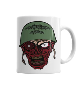 Sobrevivente Zumbi Kupa Bardak Porselen