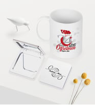 BK Gift Kişiye Özel Bugün Günlerden Öğretmen Temalı Beyaz Kupa Ayna Seti - 2