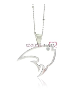 Söğütlü Silver Balık Kolye