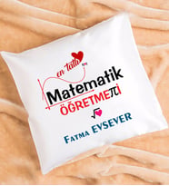Mesajlı Matematik Öğretmeni Yastık
