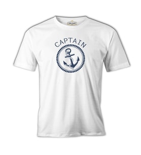 Captain Daddy - Archor Beyaz Erkek Tshirt