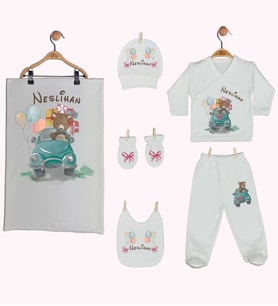 Pia Baby Gl 1935-07 İsme Özel Battaniye Zıbın Set