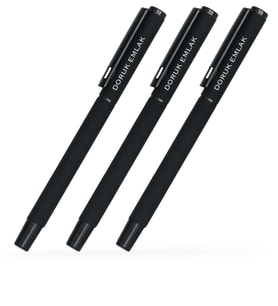 BK Gift Kişiye Özel Siyah Metal Roller Kalem 50 Adet Model 40