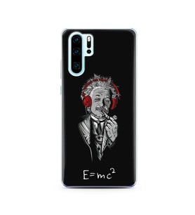 Einstein Tasarım Süper Şeffaf Silikon Telefon Kılıfı Huawei P30 Pro