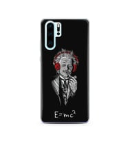 Einstein Tasarım Süper Şeffaf Silikon Telefon Kılıfı Huawei P30 Pro