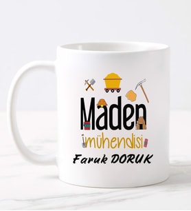 Maden Mühendisi  Kupa (Beyaz)