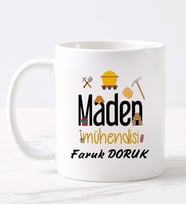 Maden Mühendisi  Kupa (Beyaz)