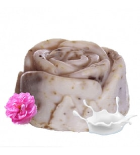 Akita %100 Doğal Güllü Ve Keçi Sütlü El Yapımı Sabun 100gr