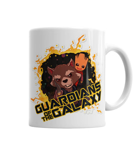 Rocket n' Groot Kupa Bardak Porselen