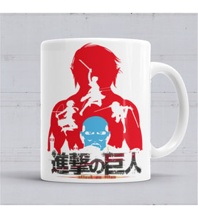 Attack On Titan  Kupa Bardak Porselen