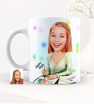 BK Gift Kişiye Özel Bayan Grafik Tasarımcı Beyaz Kupa Bardak