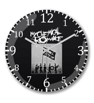 My Chemical Romence Duvar Saati Bombeli Gercek Cam