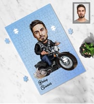 Kişiye Özel Erkek Karikatürlü A4 99 Parça Puzzle Model-6