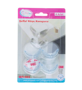 Miny Baby Şeffaf Köşe Koruyucu 4 adet (Boş)