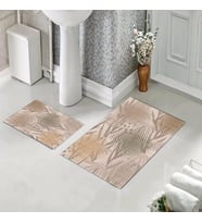 Banyo Halısı Ikili Klozet Takımı Kaymaz Tabanlı (60 xm x 100 cm + 40 cm x 60 cm) 