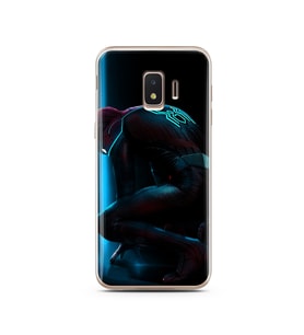 Örümcek Adam Tasarım Süper Şeffaf Silikon Telefon Kılıfı Samsung J2 Core