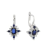 Sirius Pırlanta ve Safir Taşlı Küpe 0704E0040