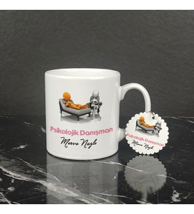 Psikolojik Danışman Kupa Bardak ve Anahtarlık Set 001