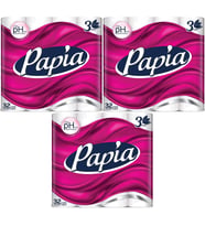 Papia Tuvalet Kağıdı (3 Katlı) 96 Lı Pk (3Pk*32)