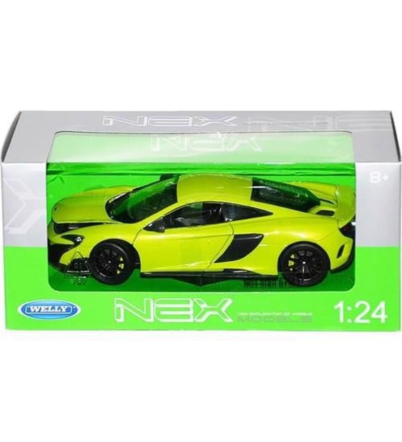 Welly 1:24 Diecast Model Araba McLaren 675LT Yeşil 24089W