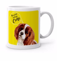 BK Gift Kişiye Özel Evcil Dost Tasarımlı Beyaz Kupa Bardak-1