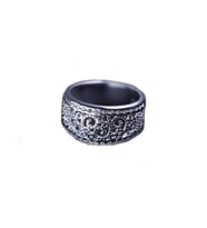Açık Halka Hollow Flowers Yüzük Gümüş Kaplama Boyutu Ayarlanabilir. 9 (49mm)