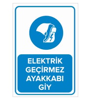 MIGNATIS - Elektrik Geçirmez Ayakkabı Giy Levhası - Sac Malzeme 35x50cm