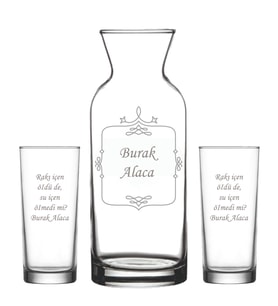 Kişiye Özel Rakı Karaf Seti Model 16-6