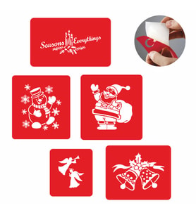 Tattoo Dövme  Şablon Seti- Yılbaşı Noel Tattoo SPREYSİZ