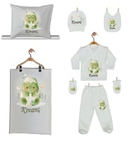 Pia Baby Gl 1924-06 İsme Özel Yastık Battaniye Zıbın Set