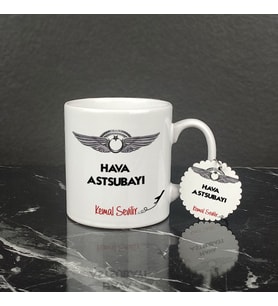 Hava Astsubayı Kupa Bardak ve Anahtarlık Set
