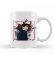 BTS Bangtan Sonyeondan Floral Jungkook Kupa Bardak Porselen