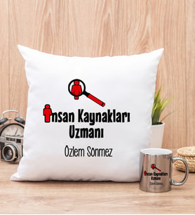 İnsan Kaynakları Uzmanı Yastık ve Silver Kupa Bardak