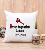 İnsan Kaynakları Uzmanı Yastık ve Silver Kupa Bardak