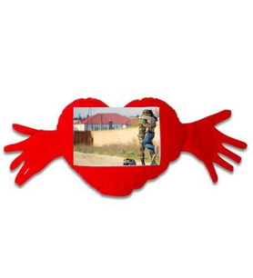 Kalp elli yastık (aşk yastığı)