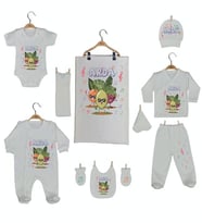 Pia Baby 10 Parça İsme Özel Hastane Çıkışı GL 1903