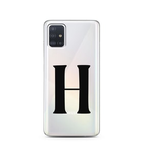 Samsung A51 Harf Tasarımlı Telefon Kılıfı H-Harfi 