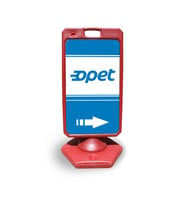 Opet   Reklam ve Yönlendirme Uyari Dubasi A Tabela Kırmızı
