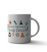 Biyoloji Öğretmeni Özel Kupa Bardak (Çok Renkli)