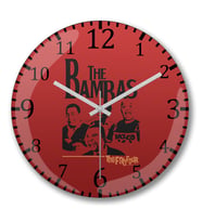 The Bambas 2 Duvar Saati Bombeli Gercek Cam