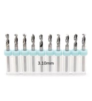 Mikro Karbür PCB Matkap Ucu Metal CNC Sondaj 10lu Set 3.10mm 