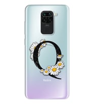 Papatya Harf Tasarım Süper Şeffaf Silikon Telefon Kılıfı Xiomai Redmi Note 9 Q-H