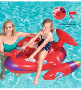 Bestway 41100, Su Tabancalı Uzay Uçağı Havuz-deniz Botu,binici,109 X 89 Cm