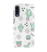 Kılıfland Samsung Galaxy A70 Kılıf Silikon Resimli Kapak Cactus Pattern Stok 901