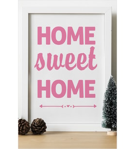 Home Sweet Home Ahşap 24x33 cm Tasarım Çerçeve