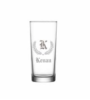 Kişiye Özel K Baş Harfli ve İsimli Tekli Rakı Bardağı  Model 26