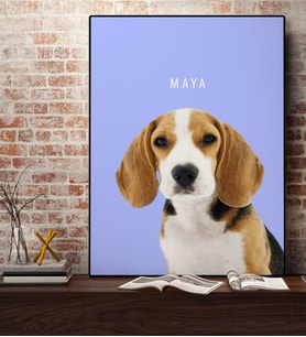 BK Gift Kişiye Özel Evcil Dost Kanvas Tablo 50x70cm-3